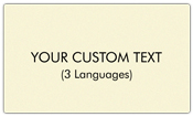 Custom Contribution Box Labels - 3 Language