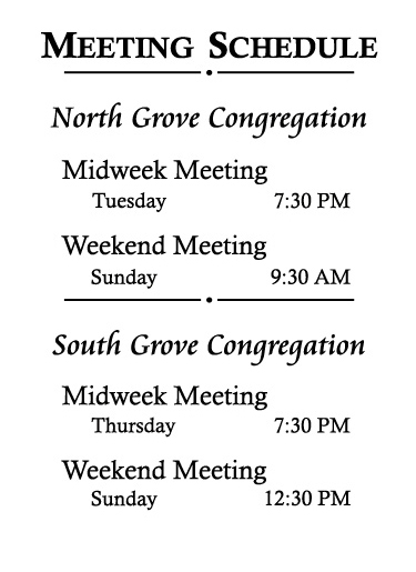 2 Congregation Format