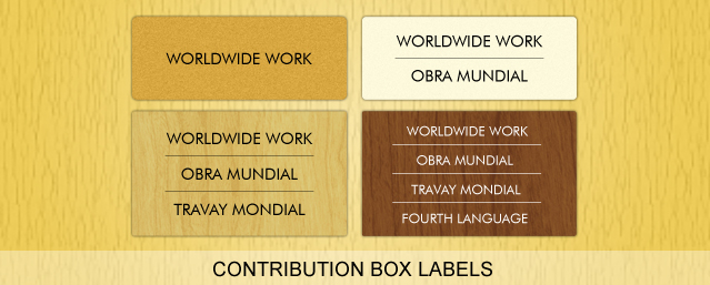 Contribution Box Labels