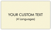 Custom Contribution Box Labels - 4 Language