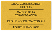 Contribution Box Labels - 4 Languages