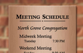 Classic Meeting Schedule - SP-101