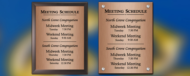 Meeting Schedules